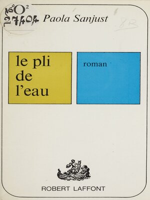 cover image of Le pli de l'eau